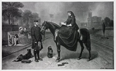 Drottning Victoria i Osborne, efter målningen 1865