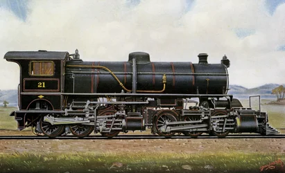 Ånglokomotiv nr 21. Bland mongolerna: Mallet Compound Service i Khingan-bergen, Peking - Kalgang Railway