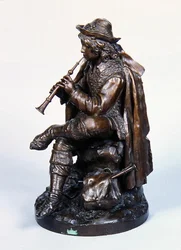 Pojke i hatt, ca 1870 (brons)