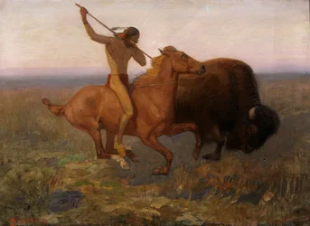 Indisk jaktbuffel, sent 1800-tidigt 1900-tal.