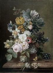 Stilleben med blommor