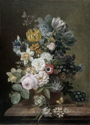 Stilleben med blommor