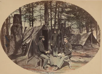 Life in Camp, 6th Corps huvudkontor, ca. 1864.