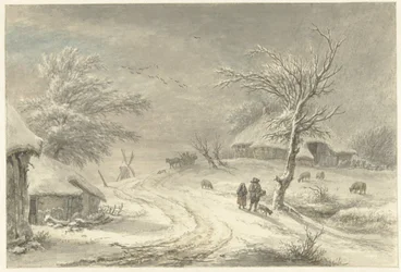Vintervy i Exloo, Drenthe