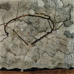Höstträd i turbulent luft, 1912