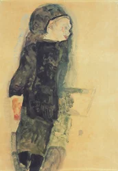 Barn i svart klänning, 1911