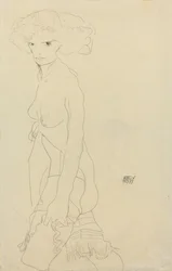 Naken kvinna; Madchenakt, 1911