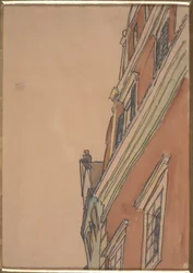 Framifrån av en byggnad: Krumau House