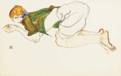 Knäande kvinna, 1912
