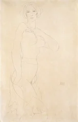 Naken flicka, 1912
