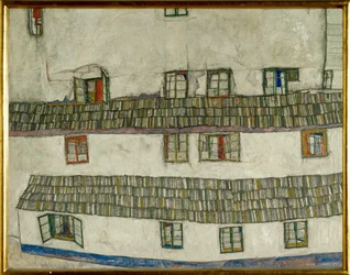 Gamla hus, Krumlov, Tjeckien