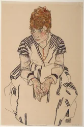 Porträtt av konstnärens svägerska Adele Harms, 1917