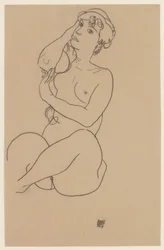Liggande naken, 1917