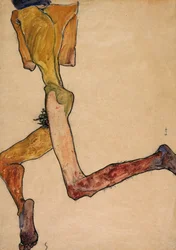 Liggande manlig nakenmodell, 1910