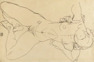 Liggande kvinnlig nakenstudie, 1914