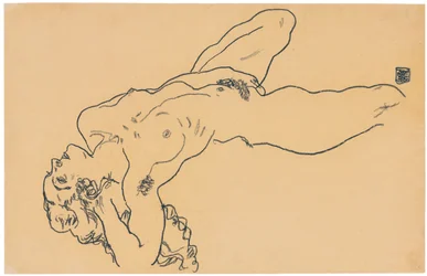 Liggande naken, 1918
