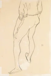 Stående manlig naken, 1913