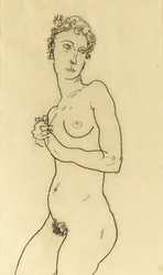 Stående naken, 1918
