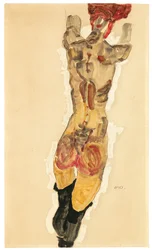 Stå tillbaka naken, 1910