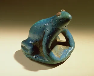 Frog, New Kingdom, ca 1390-53 f.Kr. (fajans)
