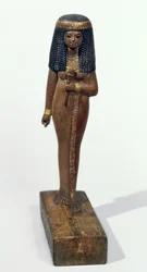 Staty of the Lady Nay, New Kingdom (furu med guldfaner)