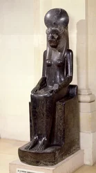 Staty av den lejonhövdade gudinnan Sekhmet, från Muttemplet, Karnak, Nya riket, ca 1391-1353 f.Kr.