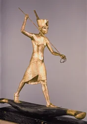 Harpunaren, från Tutankhamons grav (ca 1370-1352 f.Kr.) Nya kungariket (brons och förgyllt trä)