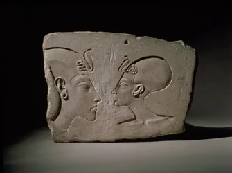 Wilbour-plaketten, från moderna Amarna, New Kingdom (kalksten)