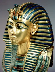 Dödsmasken i guld från Tutankhamons grav (omkring 1370-52 f.Kr.), Nya riket