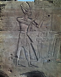 Thutmosis III, relief, Amuntemplet, Karnaks tempelkomplex (Unescos världsarvslista)
