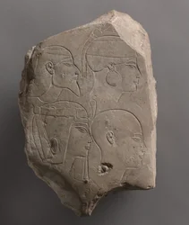 Rättegångsstycke arbetade på båda sidor, c.1391-1353 f.Kr