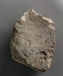 Rättegångsstycke arbetade på båda sidor, c.1391-1353 f.Kr