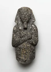 Ushabti av Akhenaton, från Tell el-Amarna, New Kingdom, c.1353-36 f.Kr. (granit)