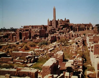 Utsikt över Amuns tempel, Nya kungariket