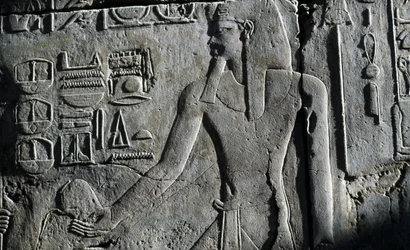 Basrelief, Luxortemplet, Luxor, Thebe (UNESCO:s världsarvslista)