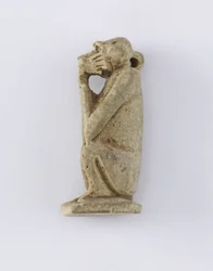 Sittande apa, Nya kungariket, ca 1292-1190 f.Kr. (lera)