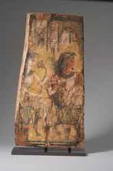 Sarkofagpanel, tredje mellanperioden (målat trä) (se även 234374)