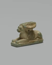 Amulett av en kanin (glaserad fajans)