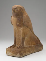 Horus Falcon, 664-525 f.Kr. (sandsten)