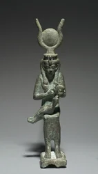 Statyett av Isis och Horus, 664-30 f.Kr