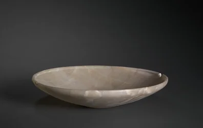 Shallow Dish from Saqqara, Old Kingdom, c.2726-2647 BC (travertine)