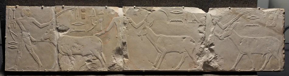 Relief av män som kommer med ökendjur, c.2311-2281 f.Kr