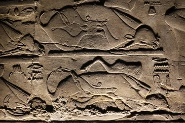Luxor-templet: Offrade kor (lättnad)