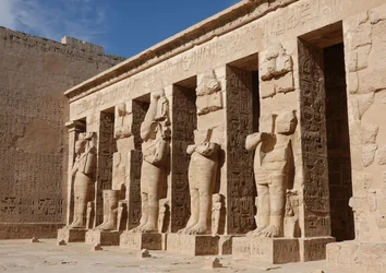 Skulpturer av gudarna, Horus-templet, Edfu