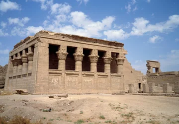 Antik arkitektur: Hathors tempel i Denderah, Egypten