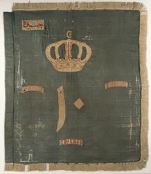 Färg på den 10:e bataljonen, Sudanesiska regementet, egyptiska armén