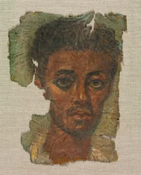 Begravningsporträtt av en man, ca 138-192