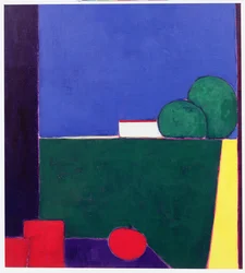 Kväll i Toscana (akryl på papper)