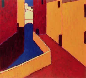 Fondamenta dei Sartori, Venedig, 1999 (akryl på papper)