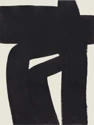 Abstrakt svart form